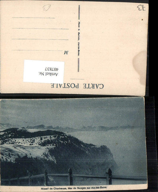 407837,Rhone-Alpes Savoie Aix-les-Bains Massif de Chartreuse Mer de Nuages Nebelmeer