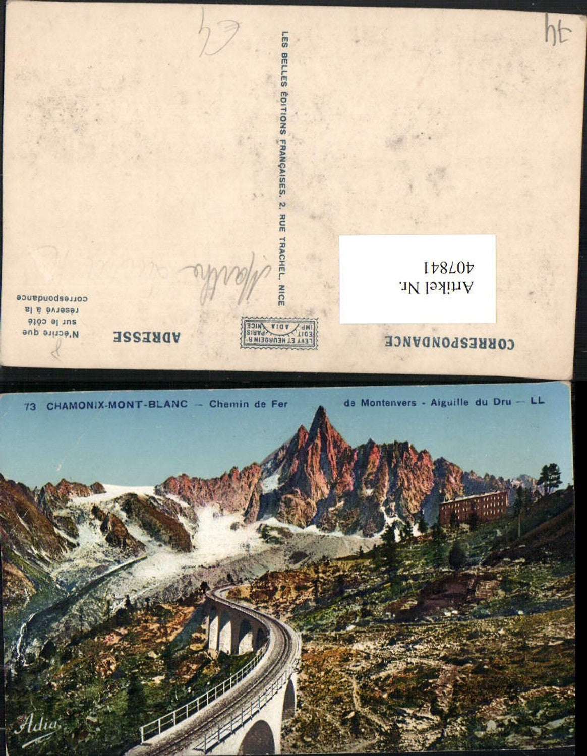 407841,Rhone-Alpes Haute-Savoie Chamonix-Mont-Blanc Chemin de Fer de Montenvers Viadukt