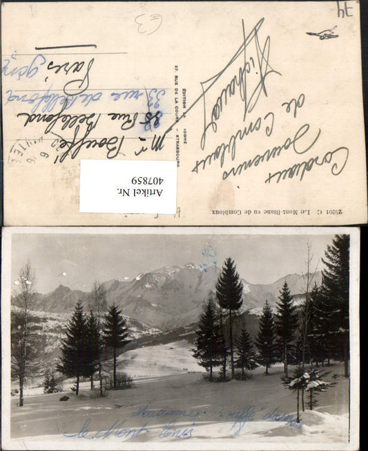 407859,Rhone-Alpes Haute-Savoie Le Mont-Blanc vu de Combloux Bergkulisse Winterbild