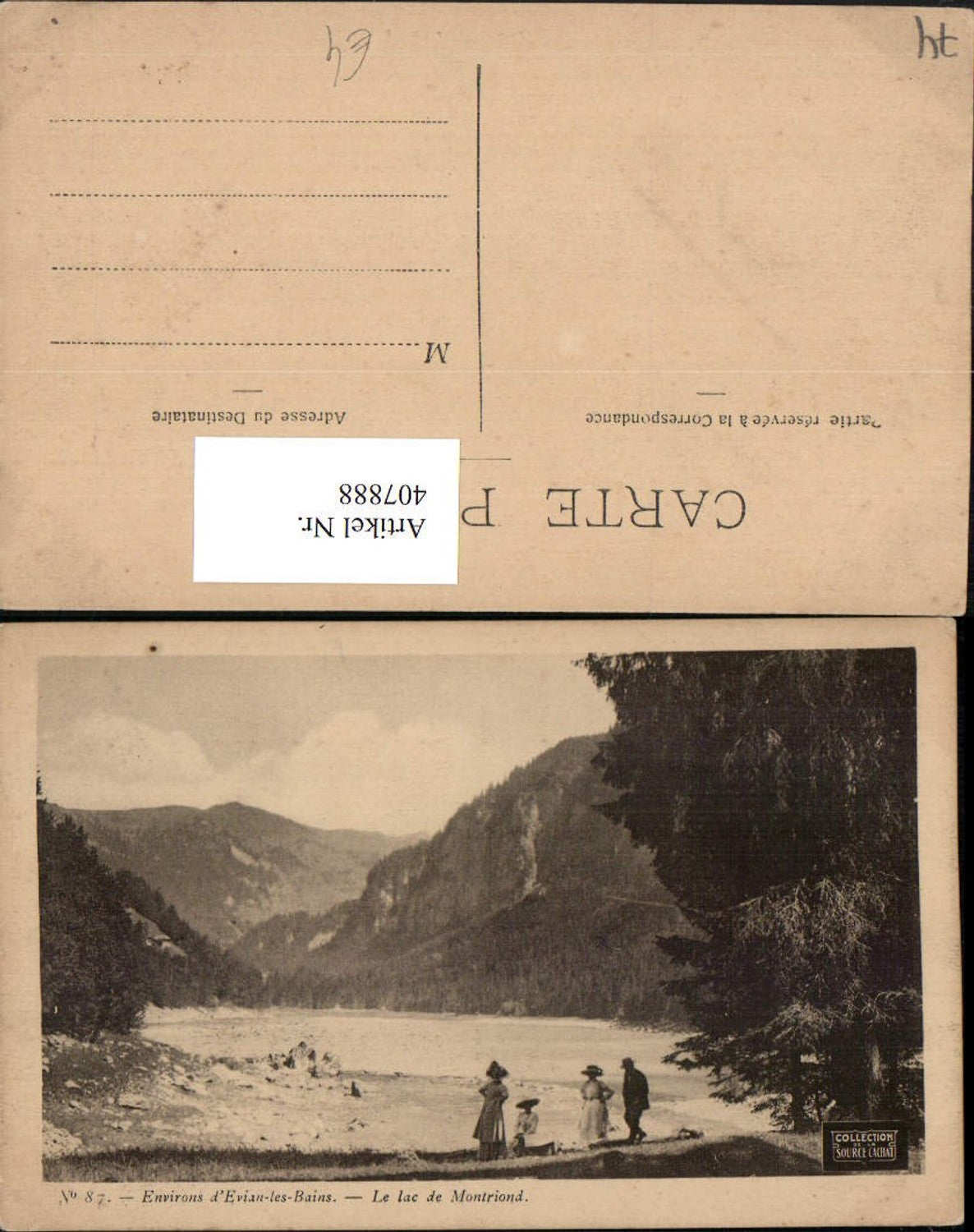 407888,Rhone-Alpes Haute-Savoie Evian-les-Bains Le Lac de Montriond See