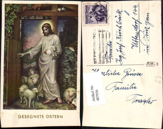 407936, Artist AK Easter Jesus Lamb Sheep