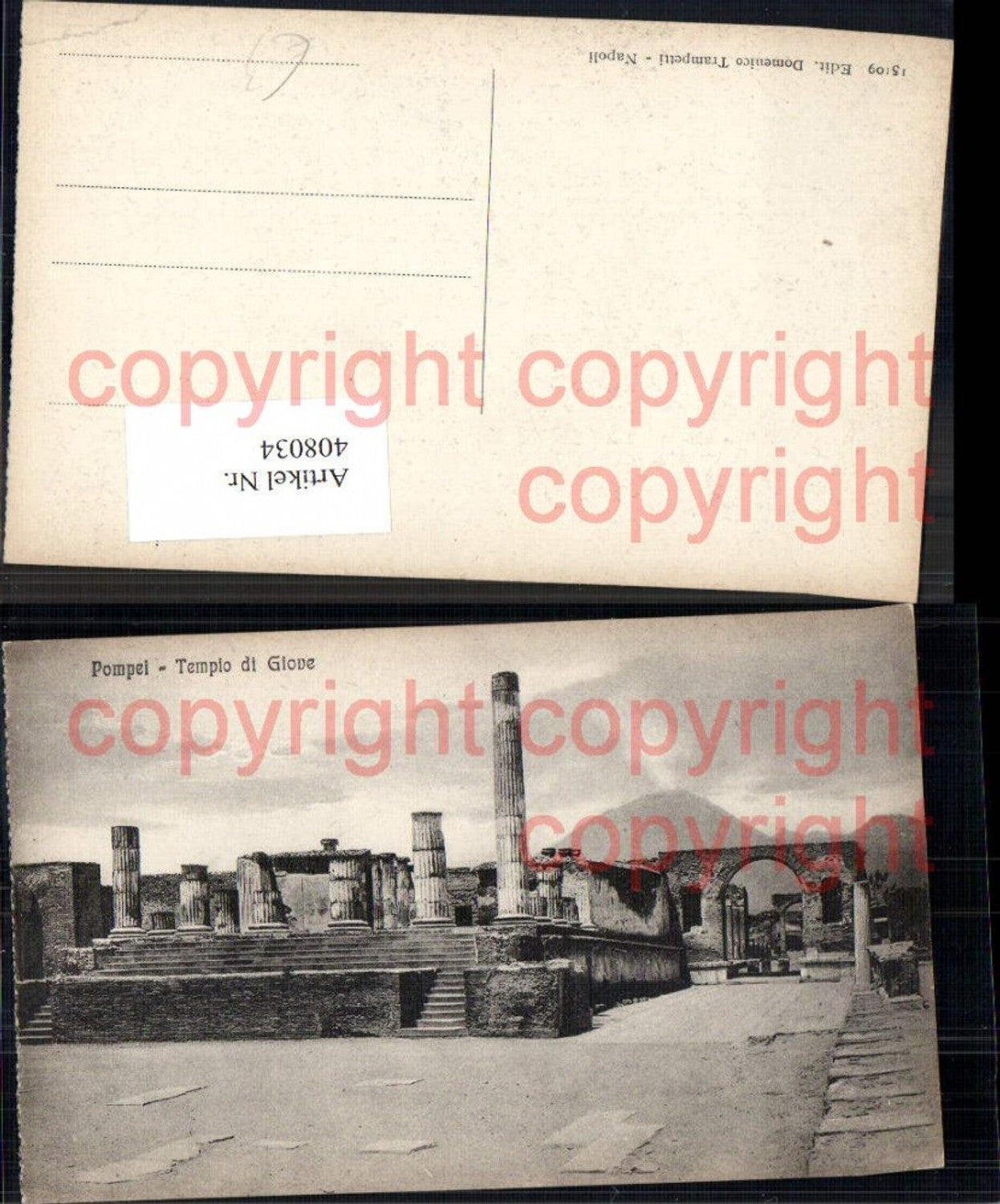 408034,Pompei Tempio di Giove Tempel Archäologie Ausgrabung