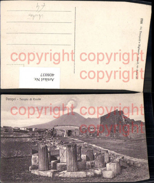408037,Pompei Tempio di Ercole Vulkan Ausbruch Archäologie Ausgrabung