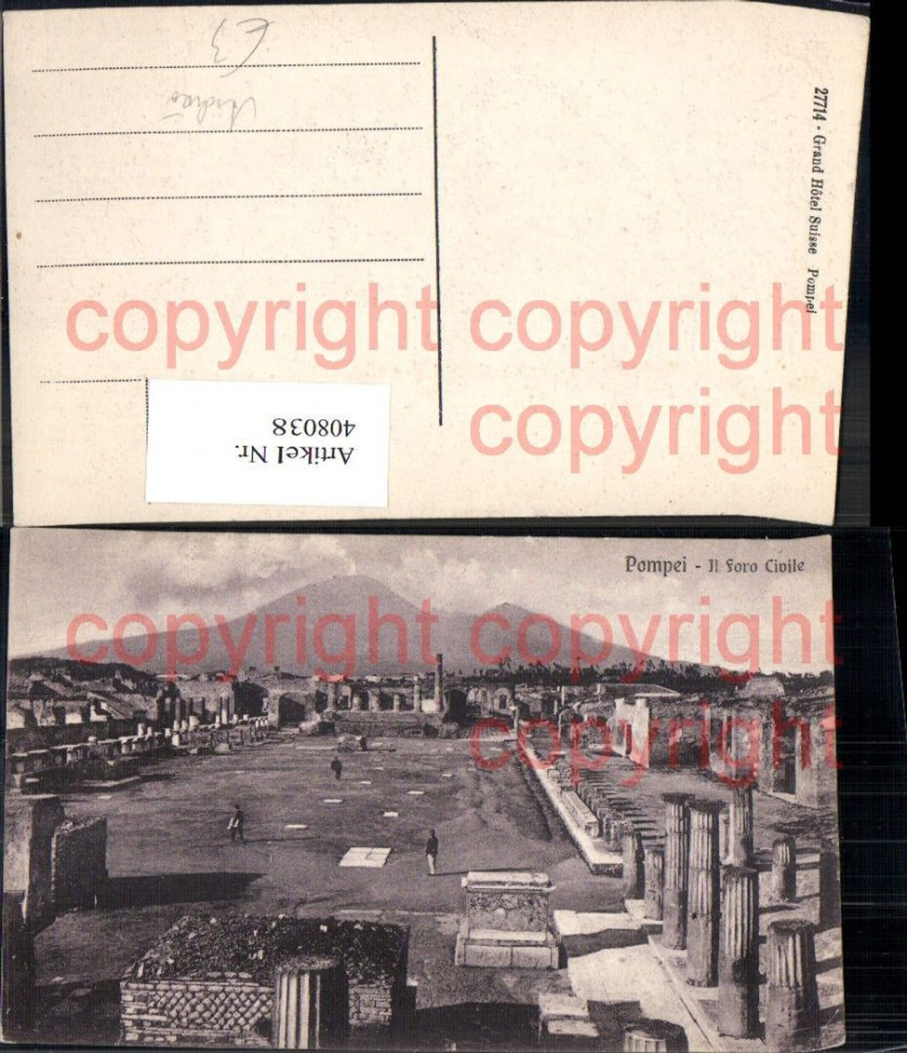 408038,Pompei Il Foro Civile Archäologie Ausgrabung