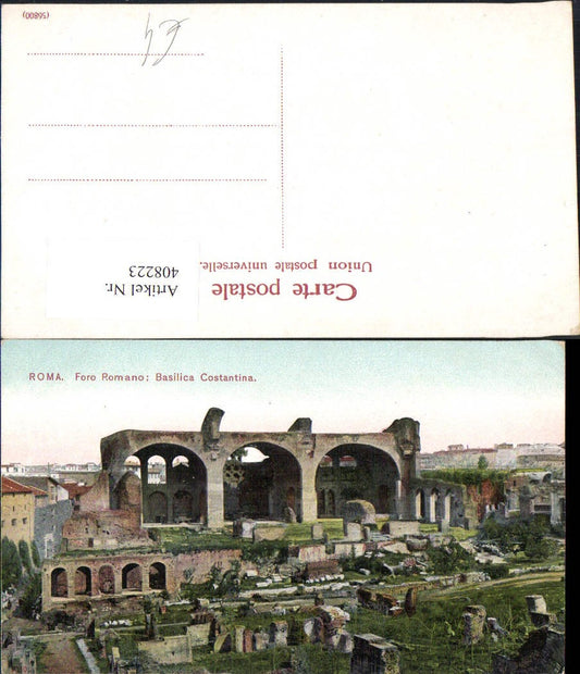 408223,Roma Rom Foro Romano Basilica Costantina Archäologie Ausgrabung