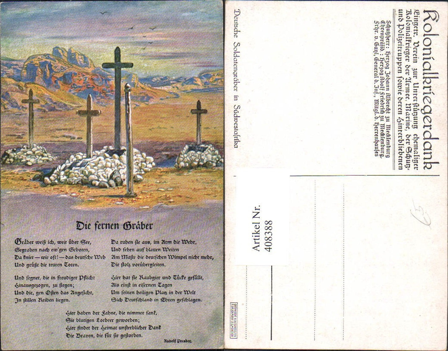 Alte Ansichtskarte – Old Postcard