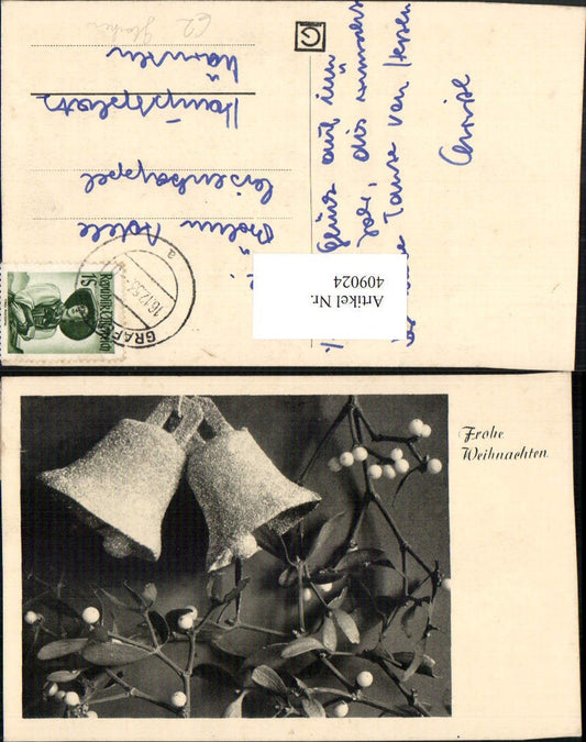 409024,Weihnachten Glocken Mistelzweige