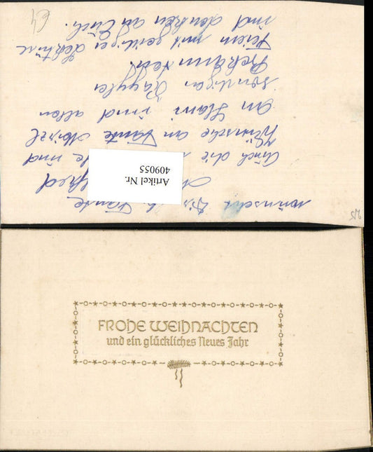 409055,Präge AK Weihnachten Neujahr Goldschrift Rahmen