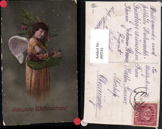 409241,Weihnachten Engel Christbaum Korb