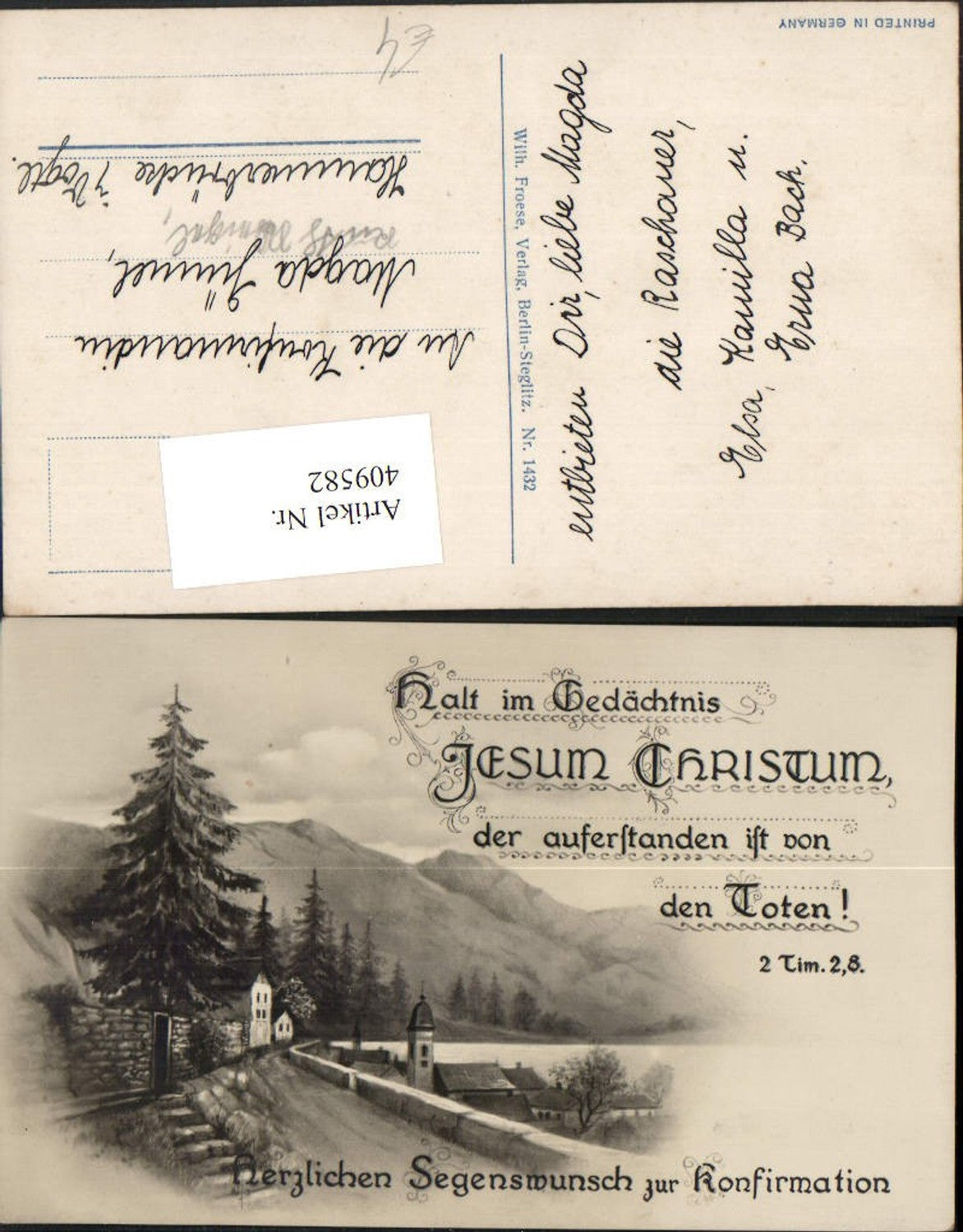 Alte Ansichtskarte – Old Postcard
