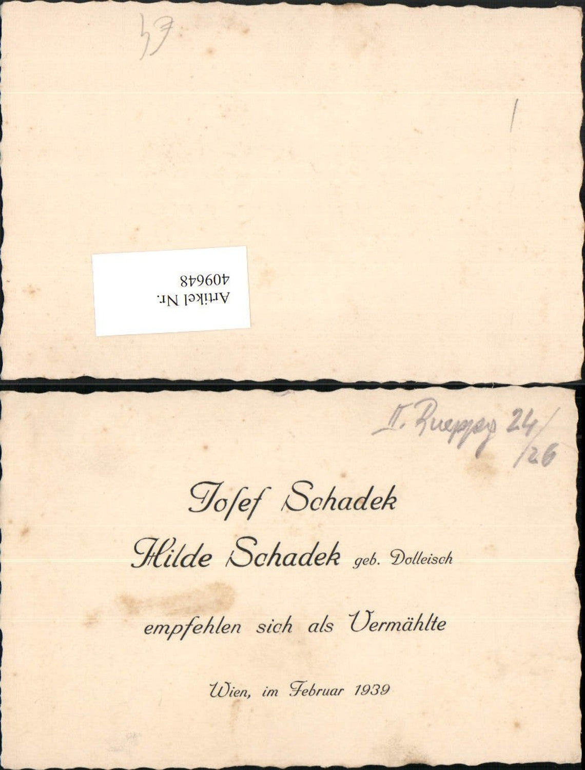 Alte Ansichtskarte – Old Postcard