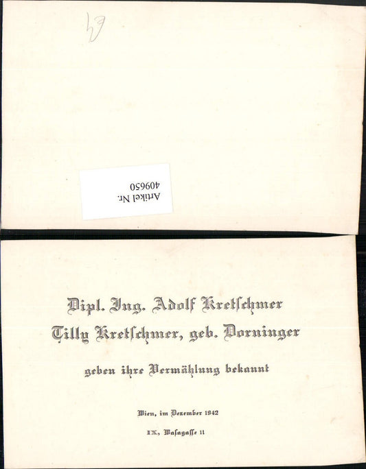 Alte Ansichtskarte – Old Postcard