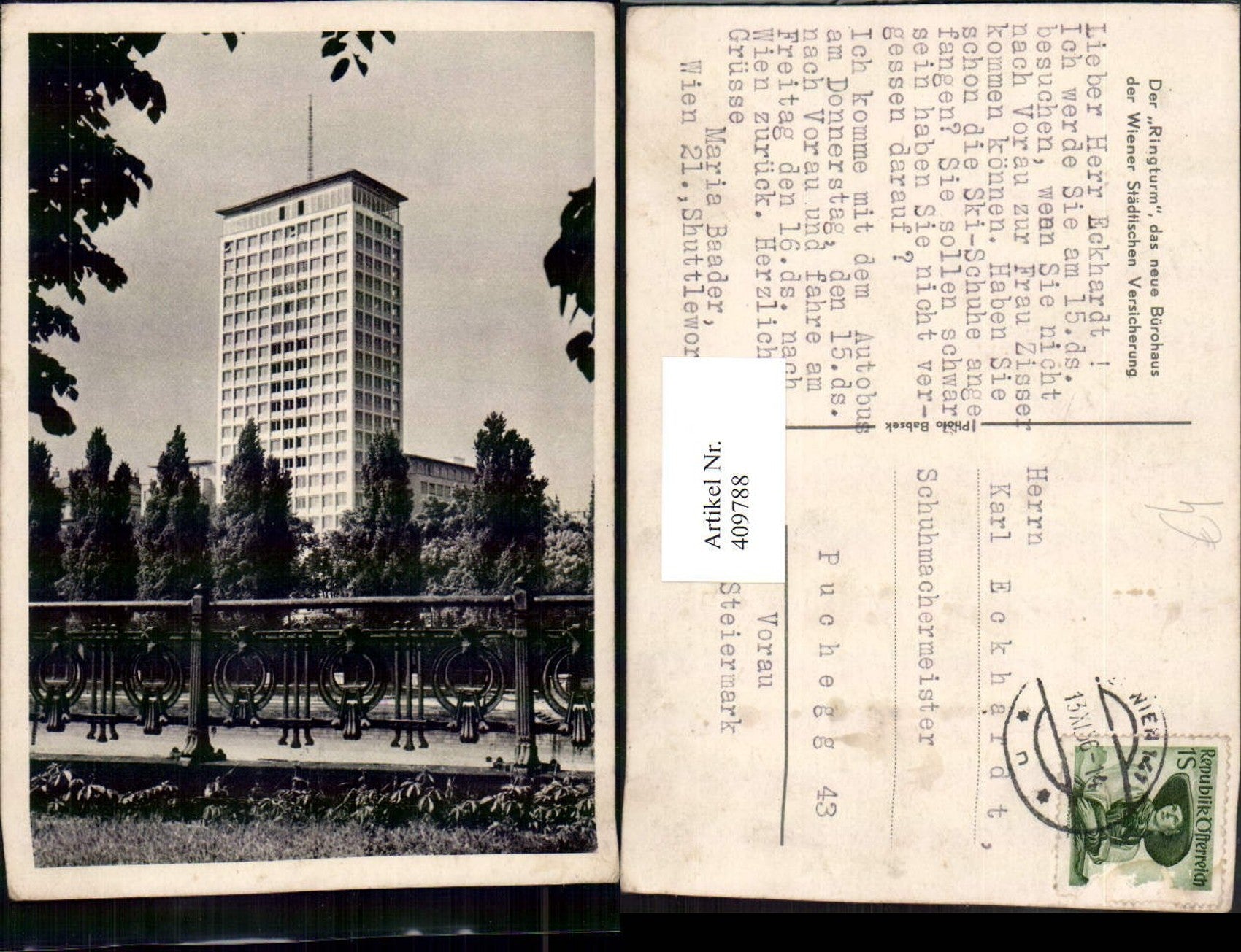 Alte Ansichtskarte – Old Postcard