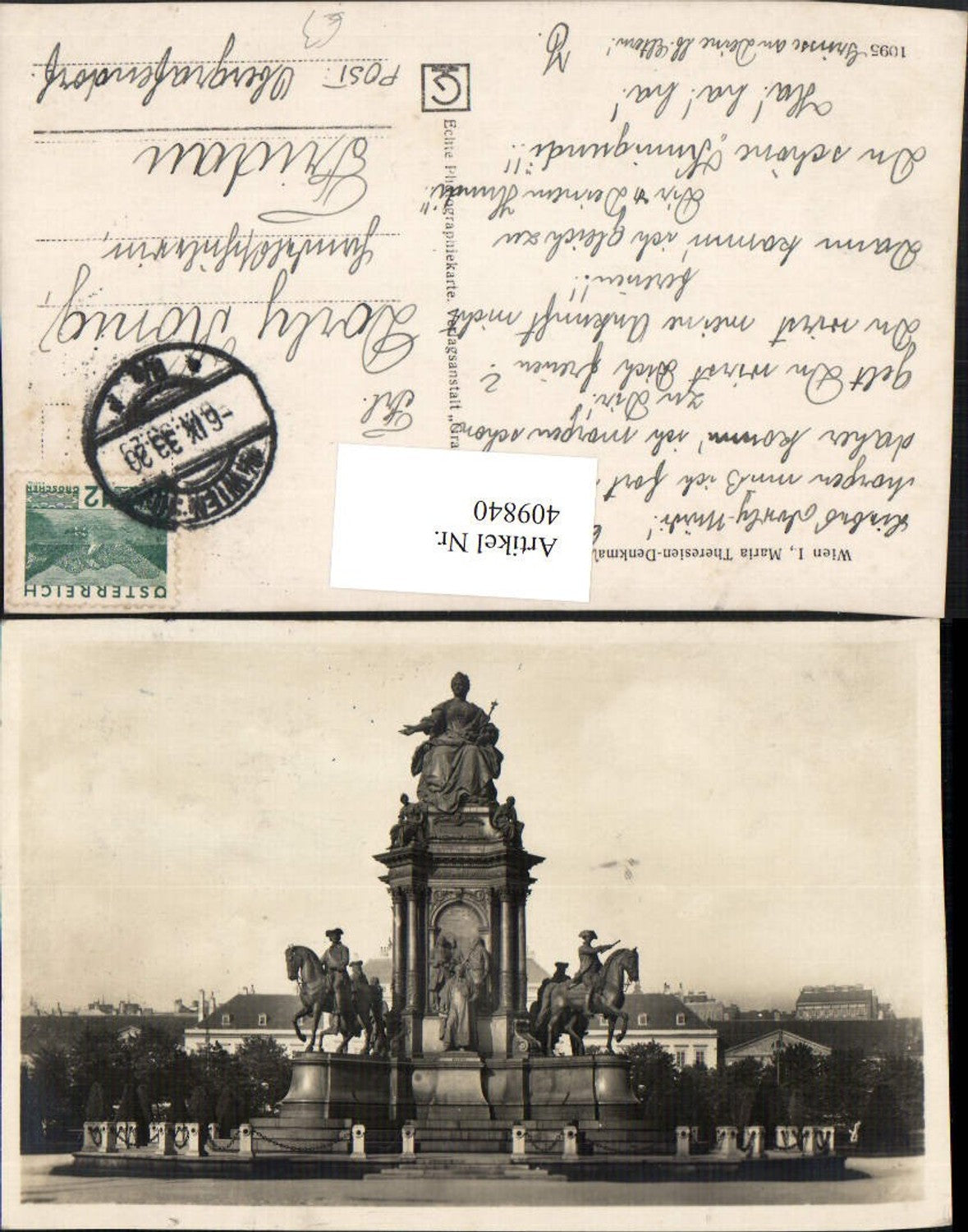 Alte Ansichtskarte – Old Postcard