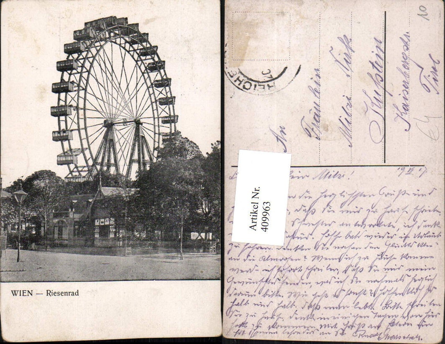 Alte Ansichtskarte – Old Postcard