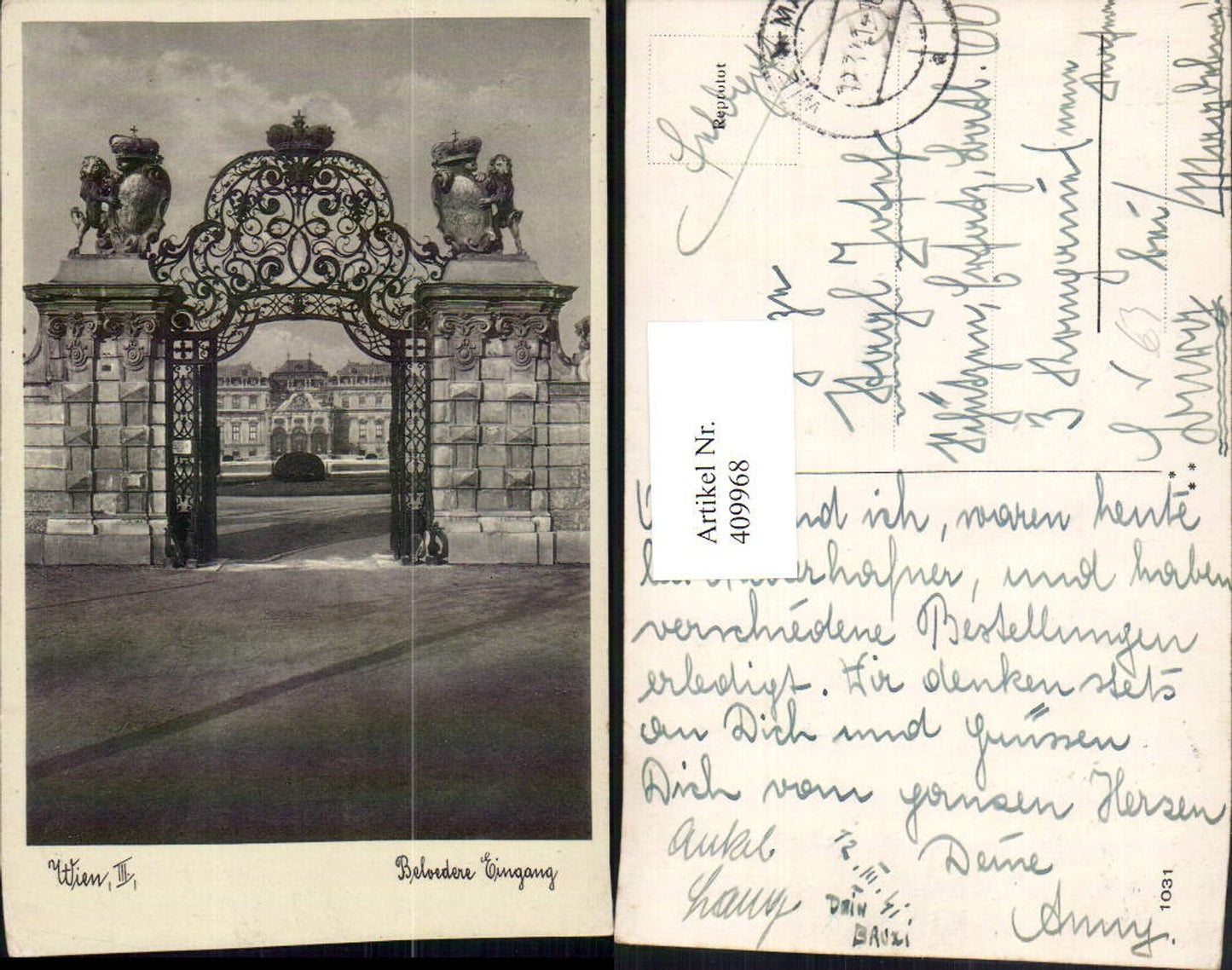 Alte Ansichtskarte – Old Postcard
