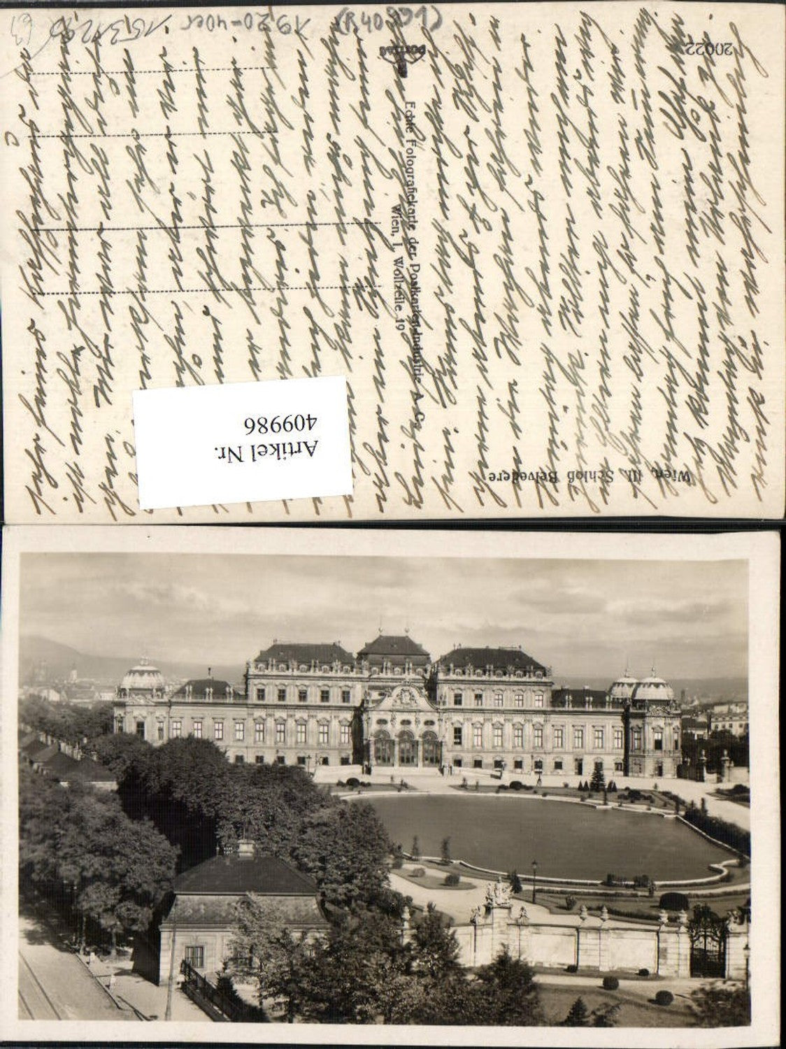Alte Ansichtskarte – Old Postcard