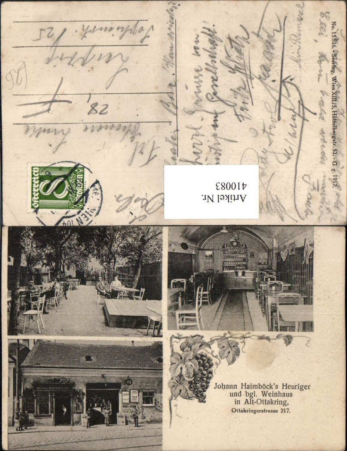 Alte Ansichtskarte – Old Postcard