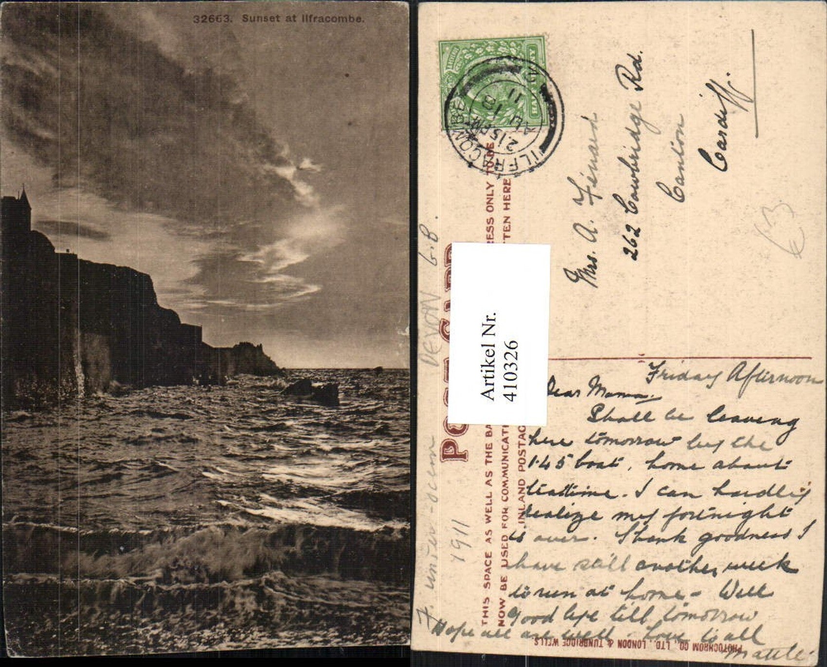Alte Ansichtskarte – Old Postcard