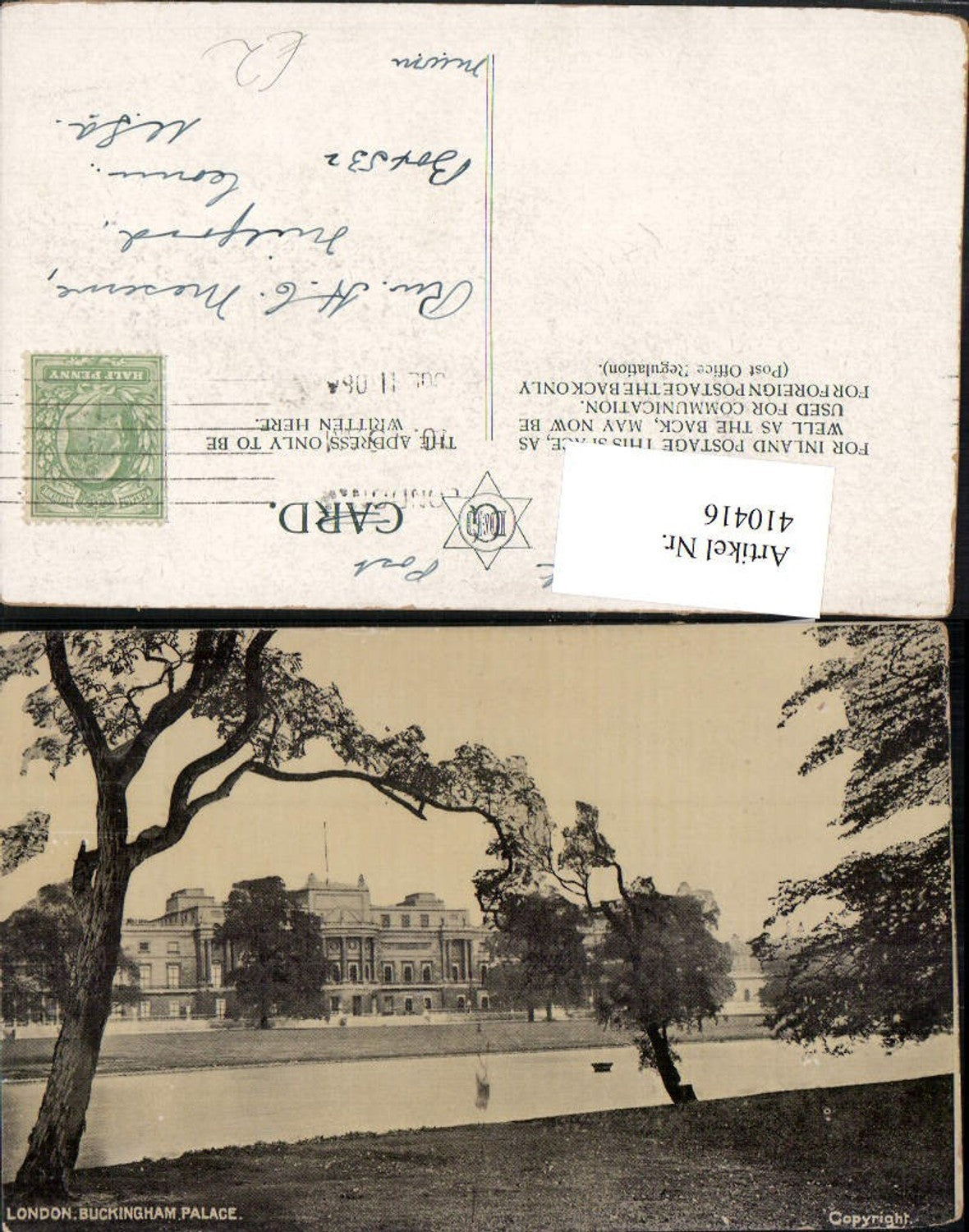 Alte Ansichtskarte – Old Postcard
