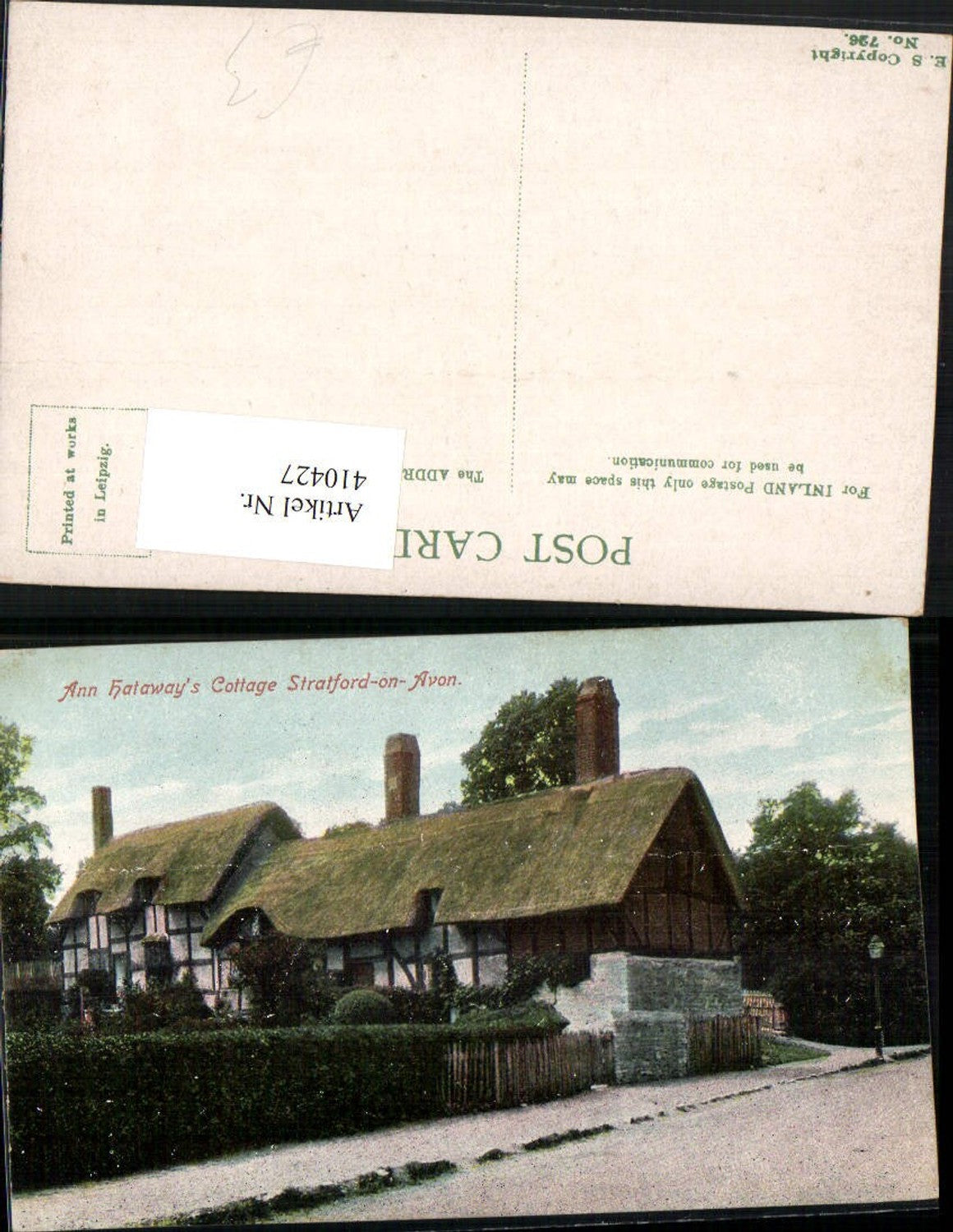 Alte Ansichtskarte – Old Postcard