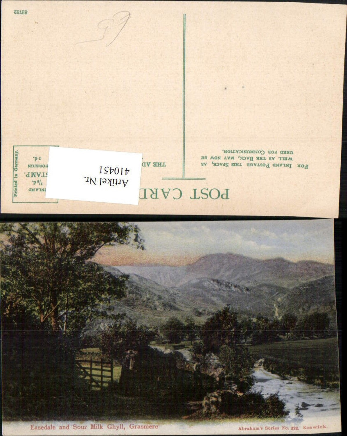 Alte Ansichtskarte – Old Postcard