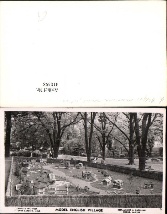 410598,Australia Australien Melbourne Fitzroy Gardens Miniatur