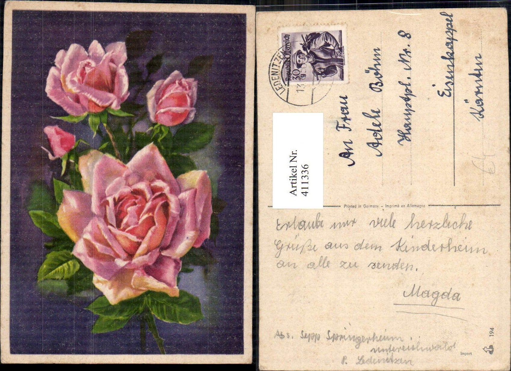 Alte Ansichtskarte – Old Postcard