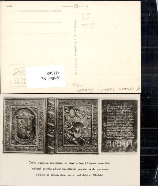 411368,Foto Ak Relief Codex argenteus silverbibeln Antike