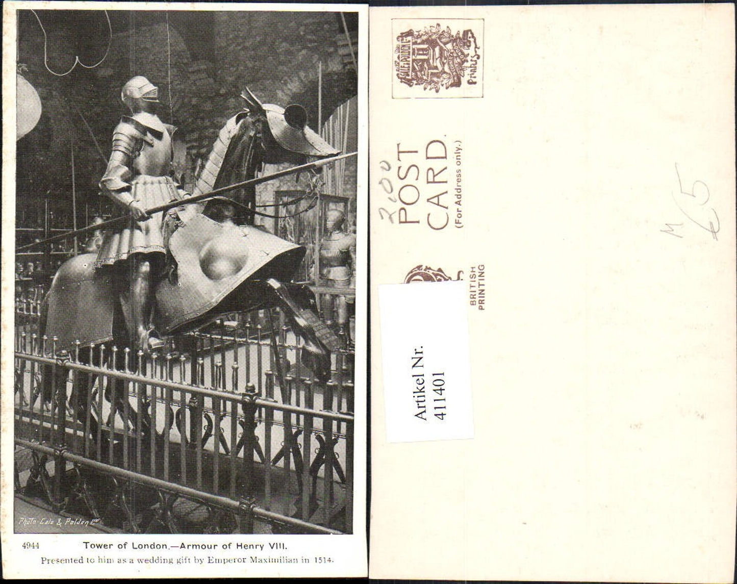411401,London Tower of London Armour of Henry VIII Ritter Rüstung Mittelalter