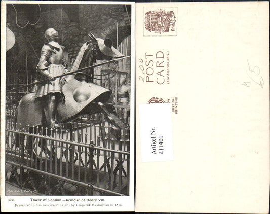 411401,London Tower of London Armour of Henry VIII Ritter Rüstung Mittelalter