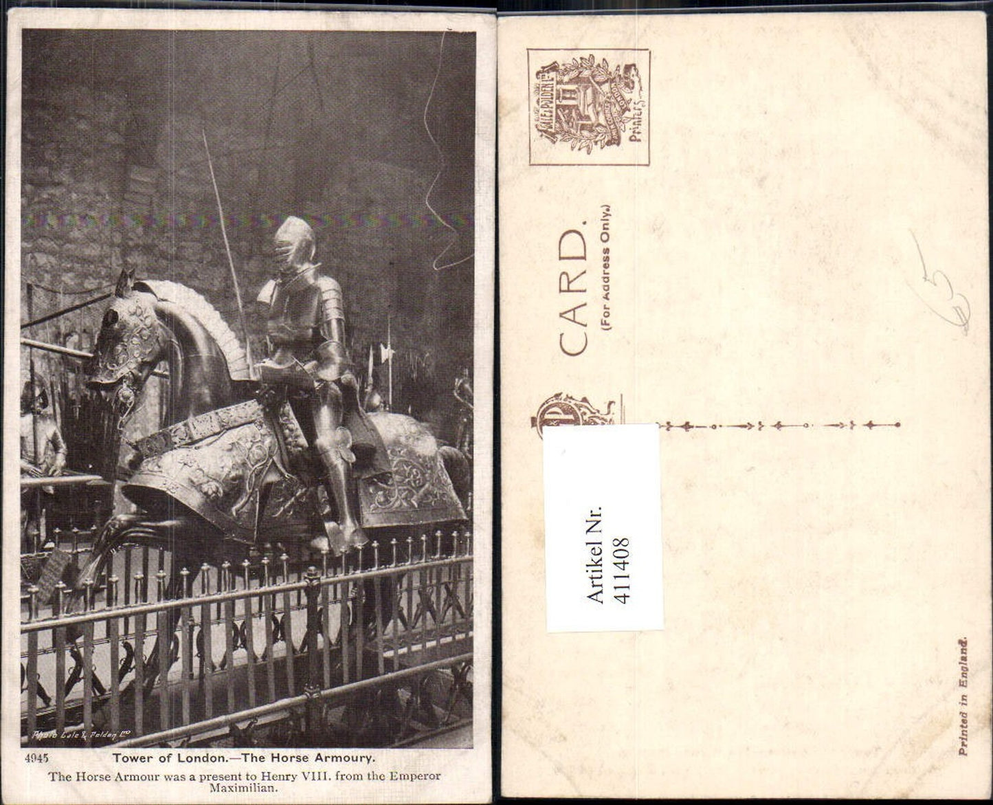 411408,London Tower of London The Horse Armoury Ritter Rüstung Pferderüstung Mittelalter