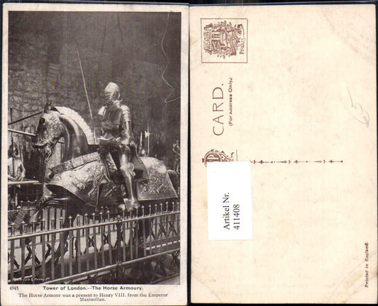 411408,London Tower of London The Horse Armoury Ritter Rüstung Pferderüstung Mittelalter