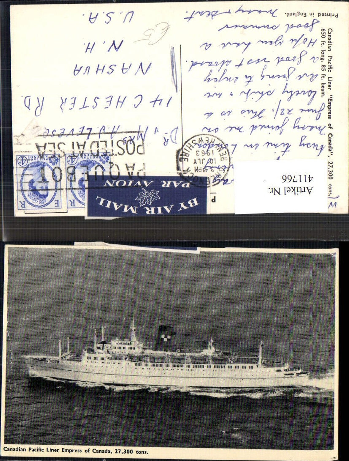 Alte Ansichtskarte – Old Postcard