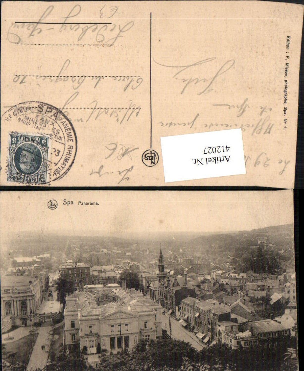 412027,Belgium Spa Panorama Totale