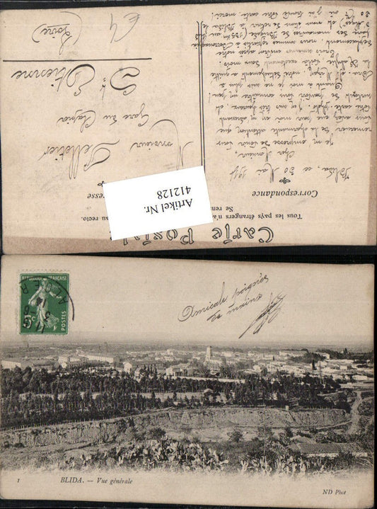 412128,Algeria Blida Vue generale Totale