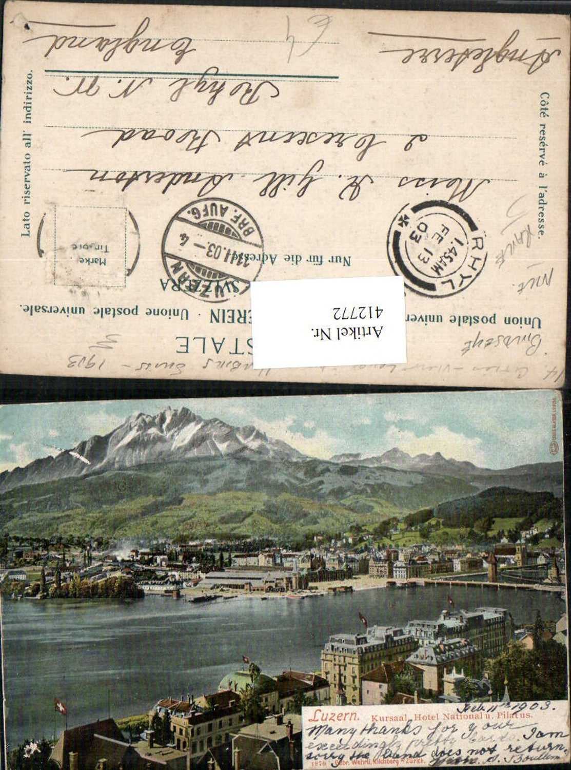 Alte Ansichtskarte – Old Postcard