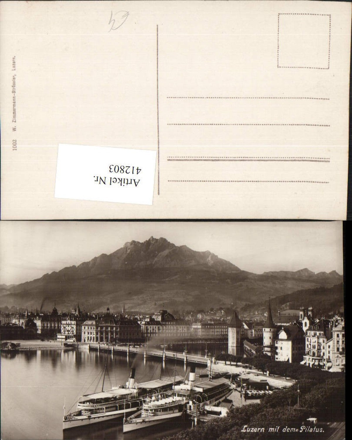 Alte Ansichtskarte – Old Postcard