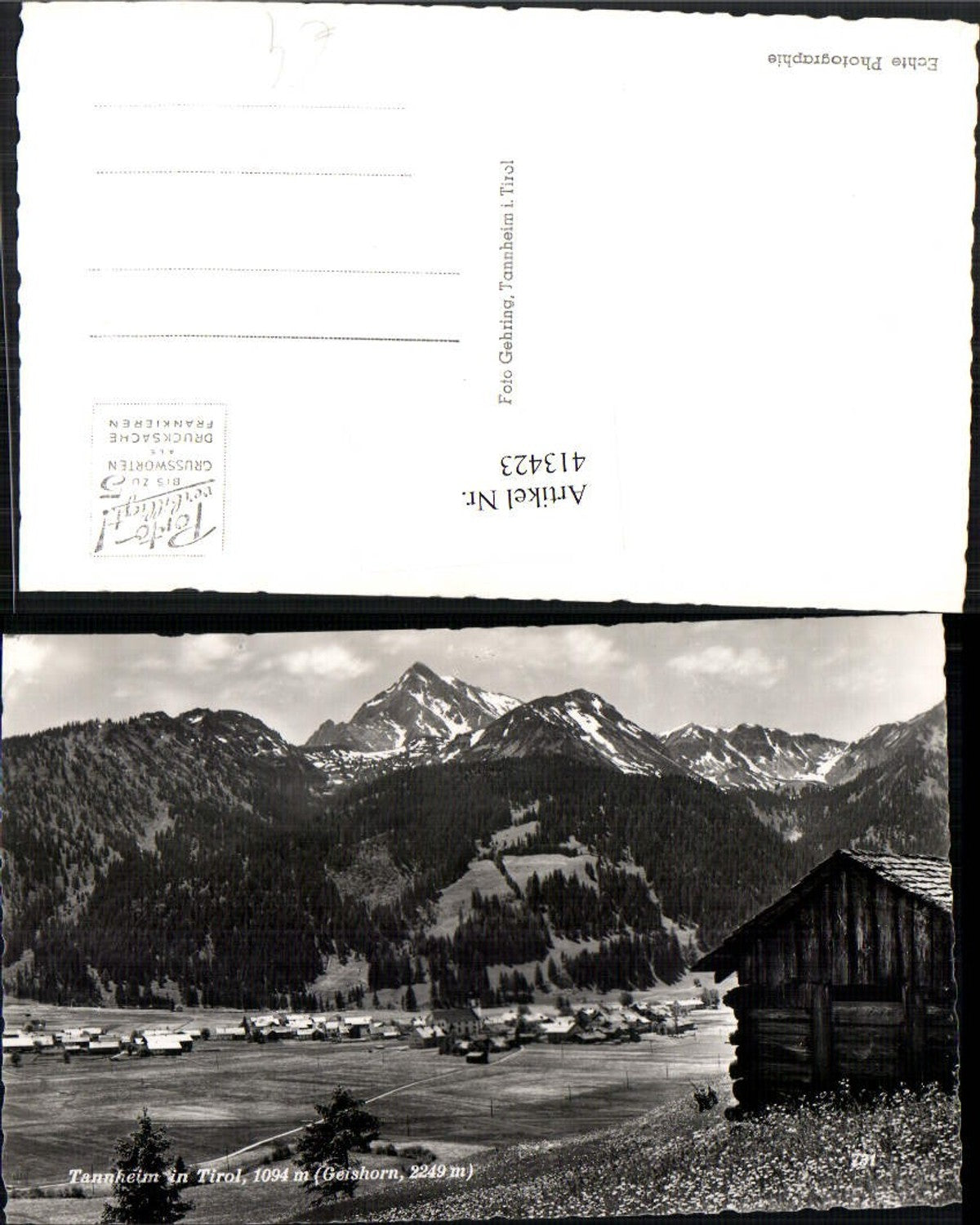 Alte Ansichtskarte – Old Postcard