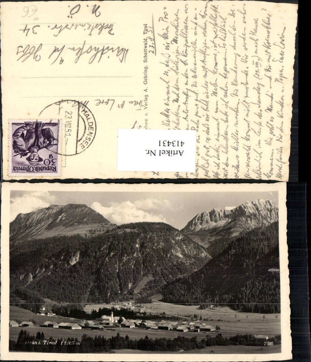 Alte Ansichtskarte – Old Postcard