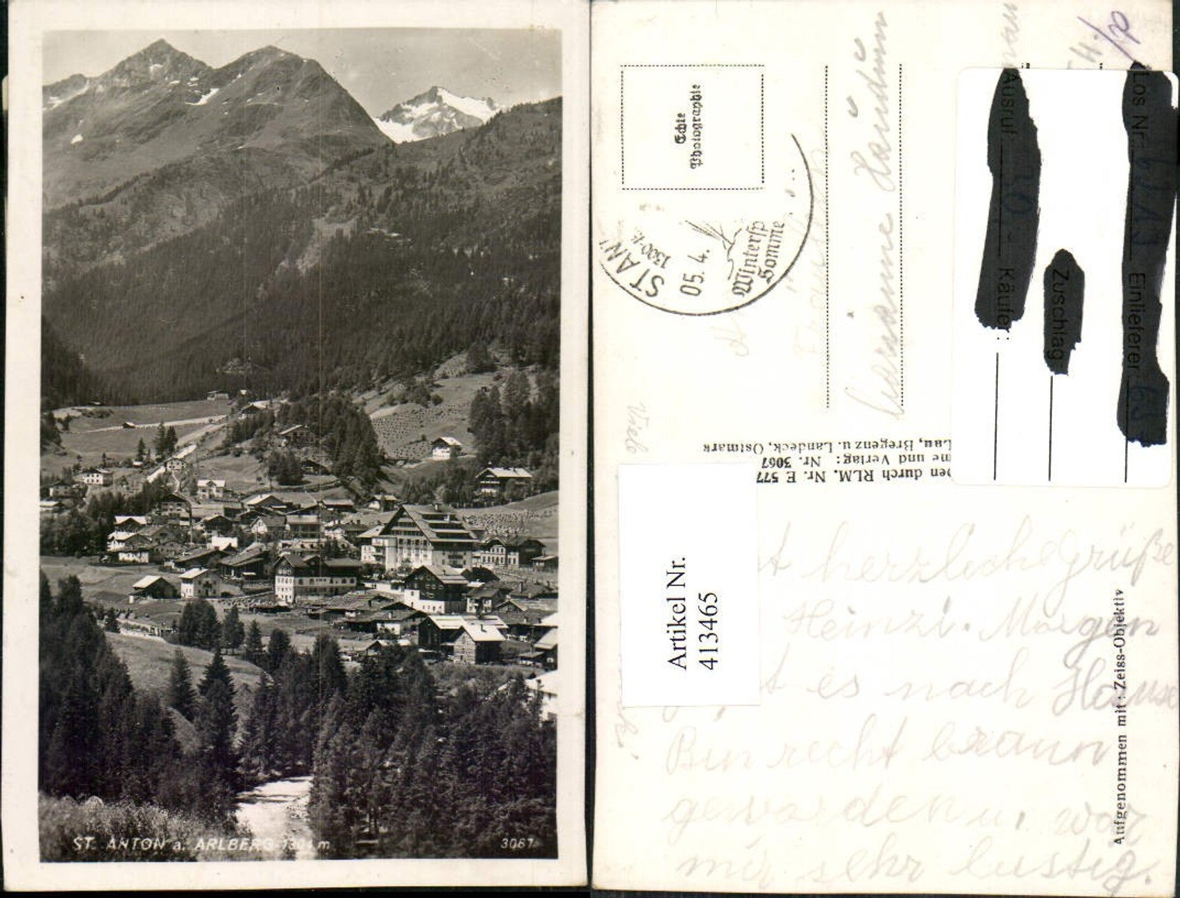 Alte Ansichtskarte – Old Postcard