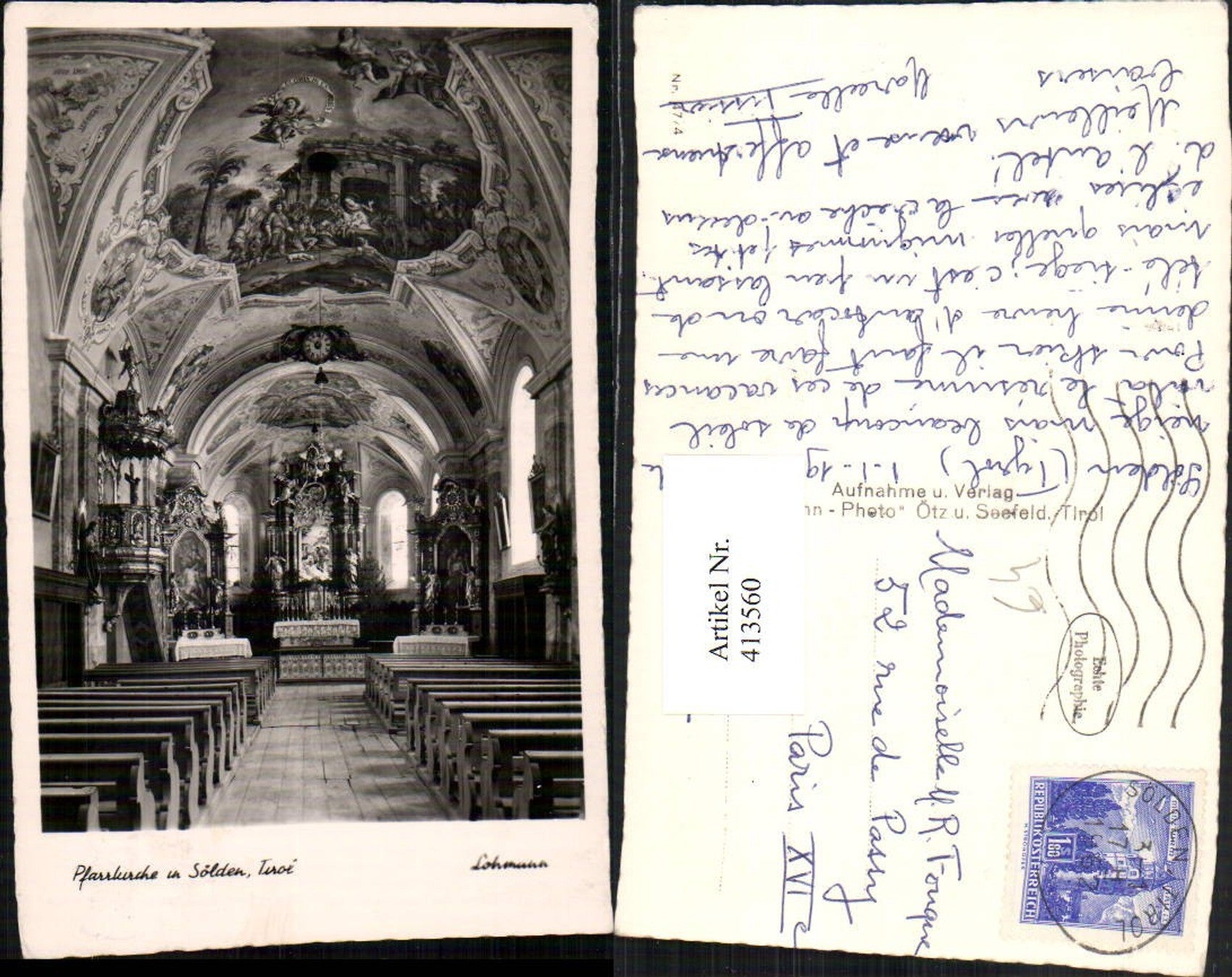 Alte Ansichtskarte – Old Postcard