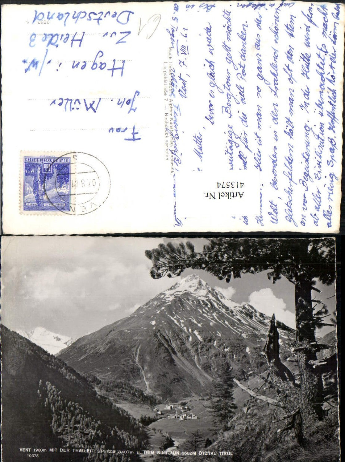 Alte Ansichtskarte – Old Postcard