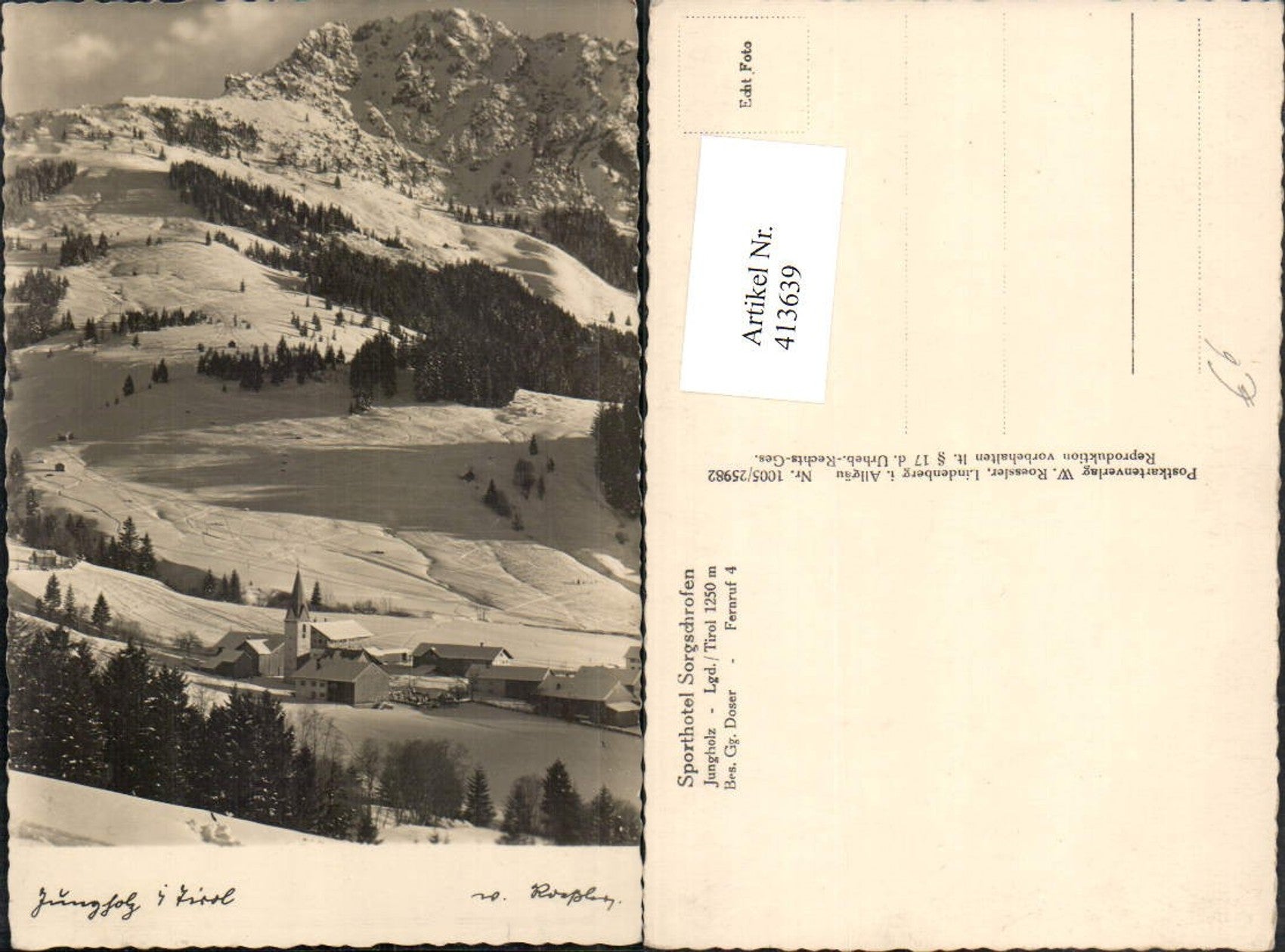 Alte Ansichtskarte – Old Postcard