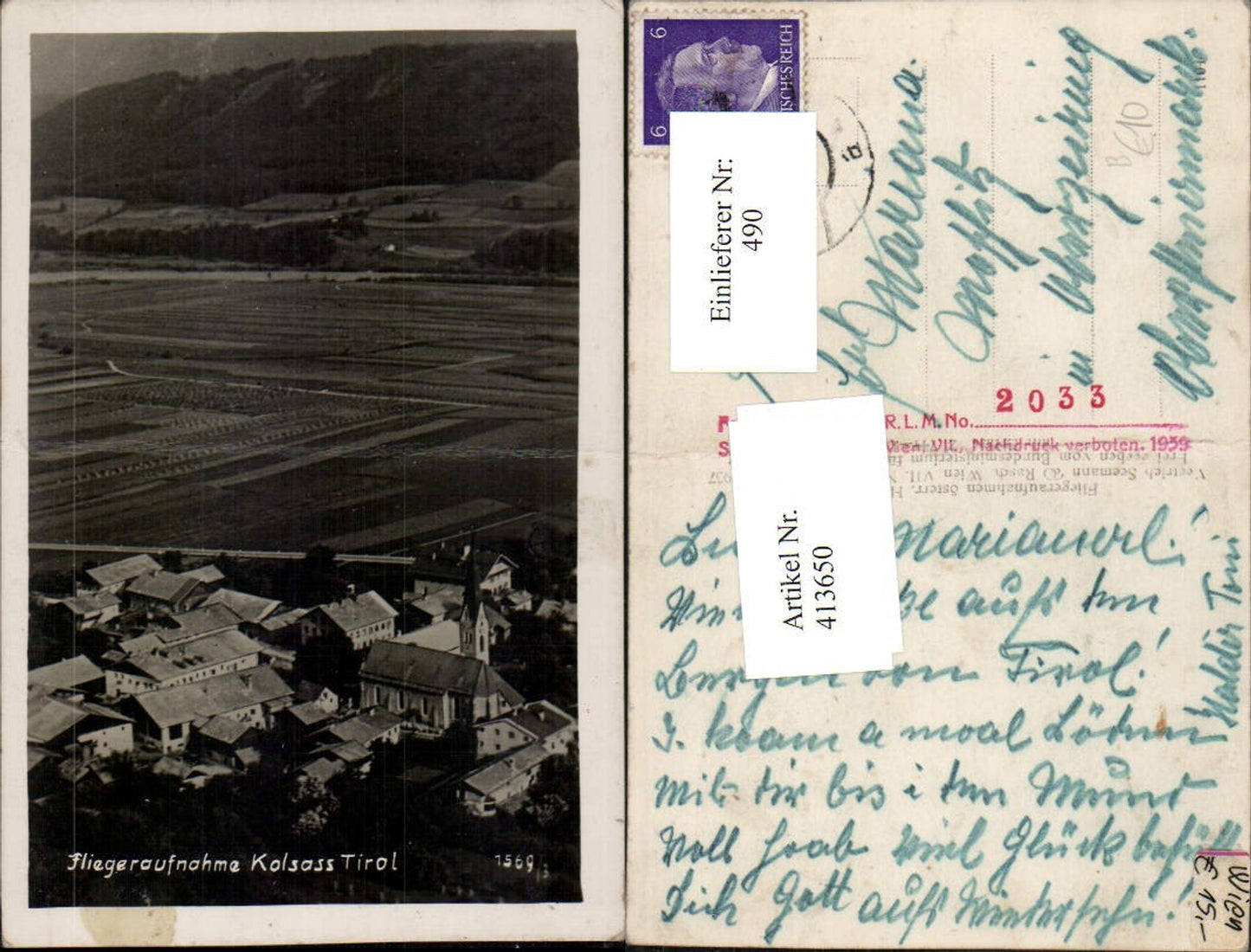 Alte Ansichtskarte – Old Postcard