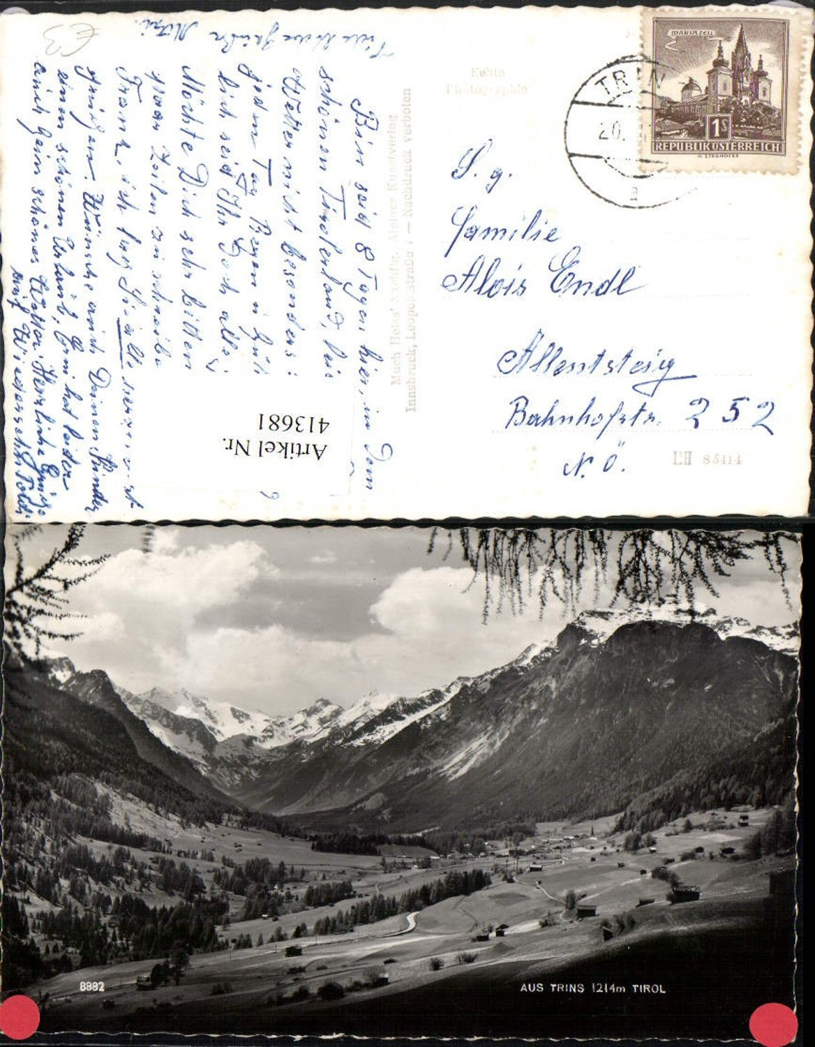 Alte Ansichtskarte – Old Postcard