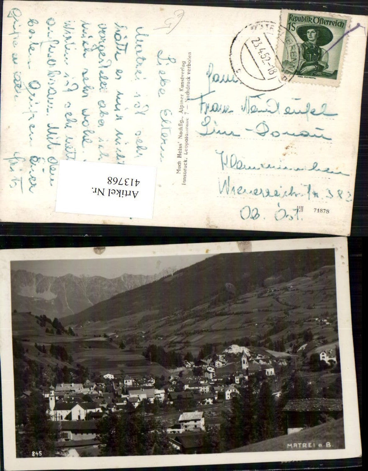 Alte Ansichtskarte – Old Postcard