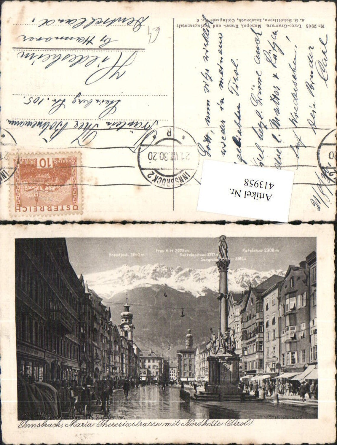 Alte Ansichtskarte – Old Postcard