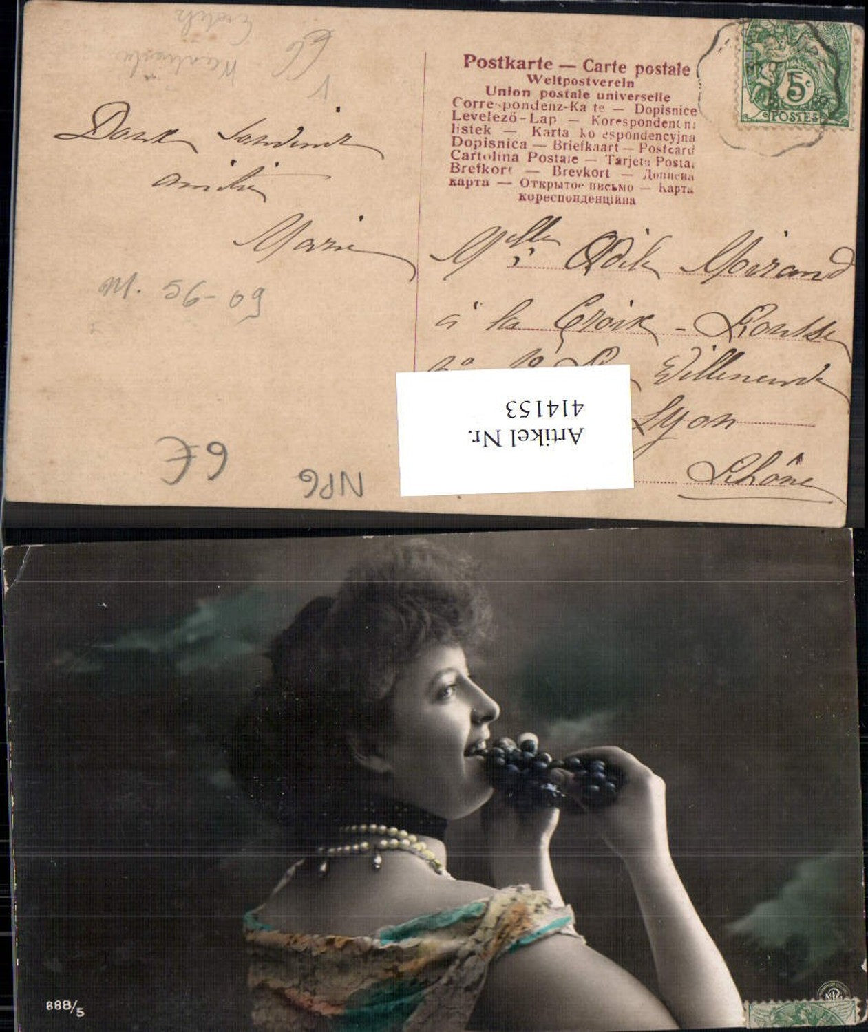 414153,Frau isst Weintrauben Erotik pub NPG 688/5