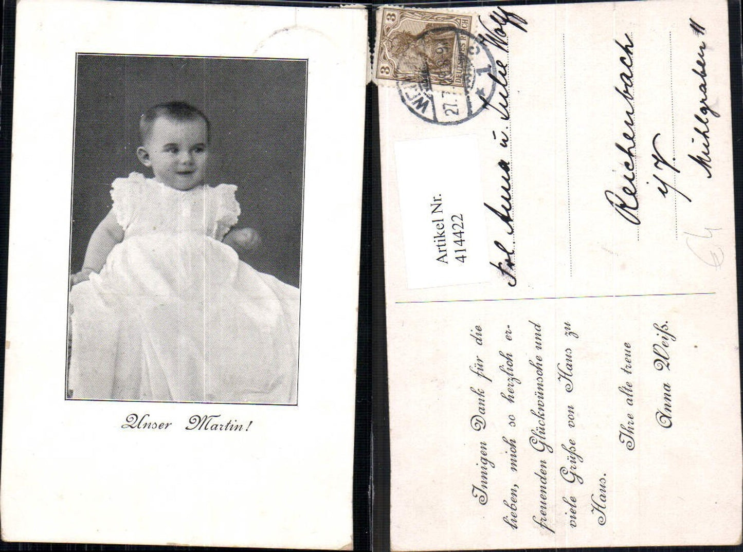 414422,Kind Kleinkind Unser Martin Portrait Passepartout